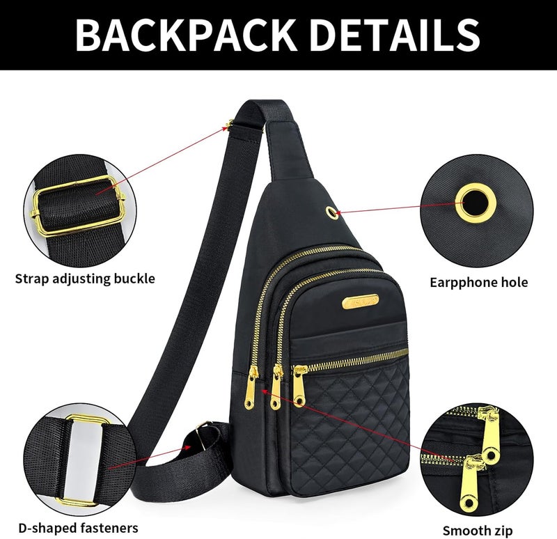 Aisijimo Store Small Sling Bag For Women Men Casual Crossbody Sling Backpack | Small, Casual, Crossbody, Small, Casual, Crossbody - Image 5